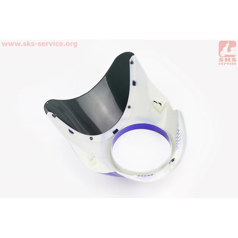 Фото 2 - УЦІНКА CB125-250 (Viper 125J) пластик - обтічник фари круглої + вітровик, СИНІЙ (див. фото)