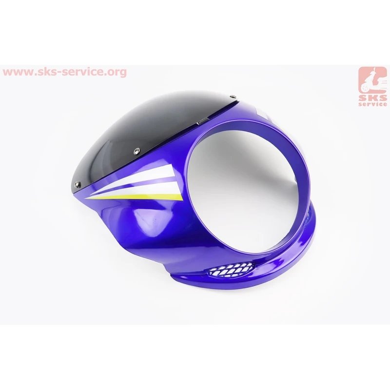 УЦІНКА CB125-250 (Viper 125J) пластик - обтічник фари круглої + вітровик, СИНІЙ (див. фото)