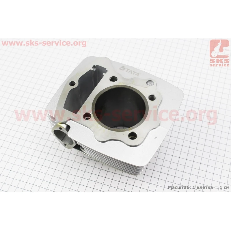 Фото 5 - Цилиндр к-кт (цпг) CB150cc-62мм (высота цилиндра 69/97мм) (палец 15мм)
