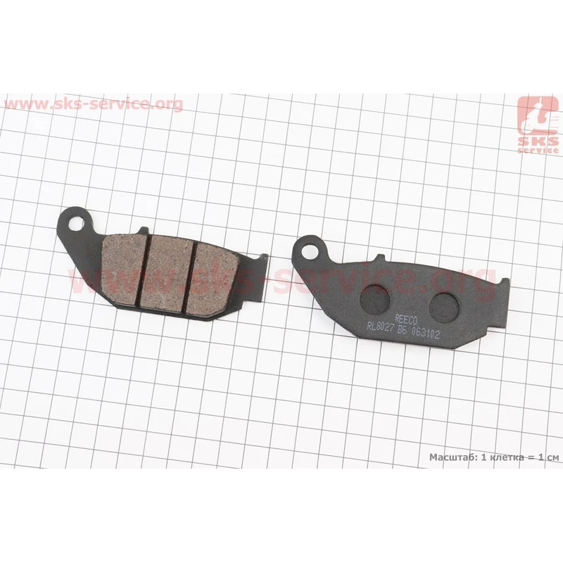 Гальмівні колодки (дискові) Viper - V200CR/V250CR; HONDA-CBR 125/CBF 250/ NEW MEGAPRO/ KRZ FRONT/SCRAMBLER 250/X-Road Light 200 к-кт 2шт