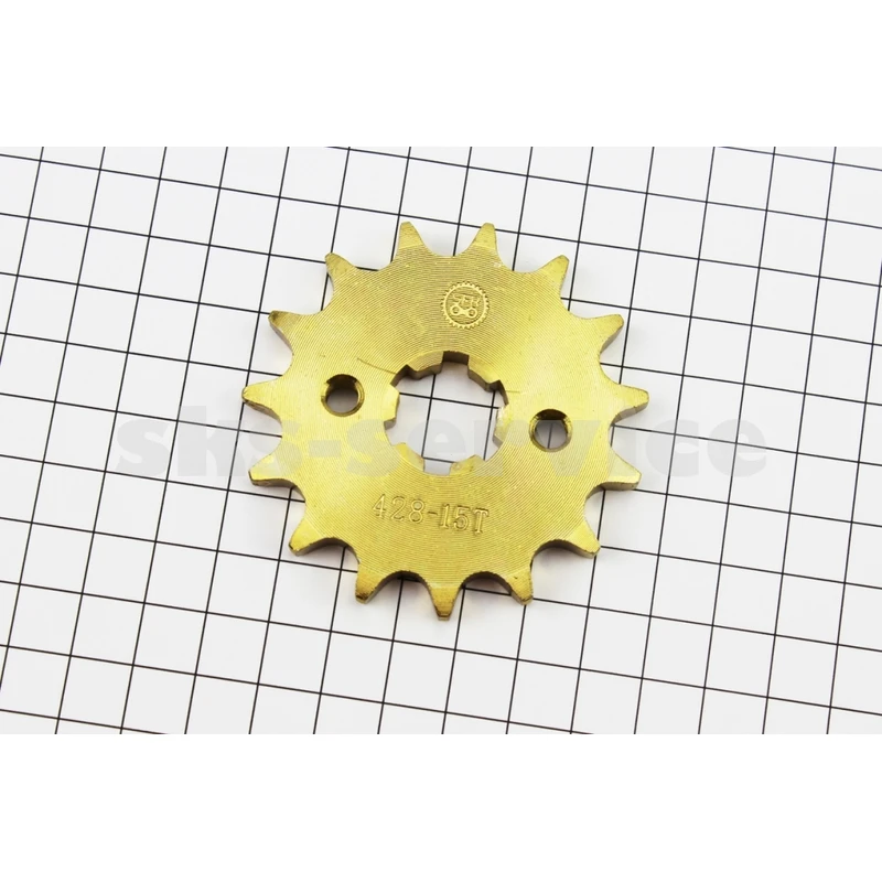 Зірка передня 428H-15T - Yamaha YBR125, GOLD