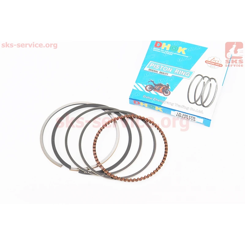 Loncin LX200GY-3 Кільця поршневі 200cc 63мм STD (товщина - 1,2мм)