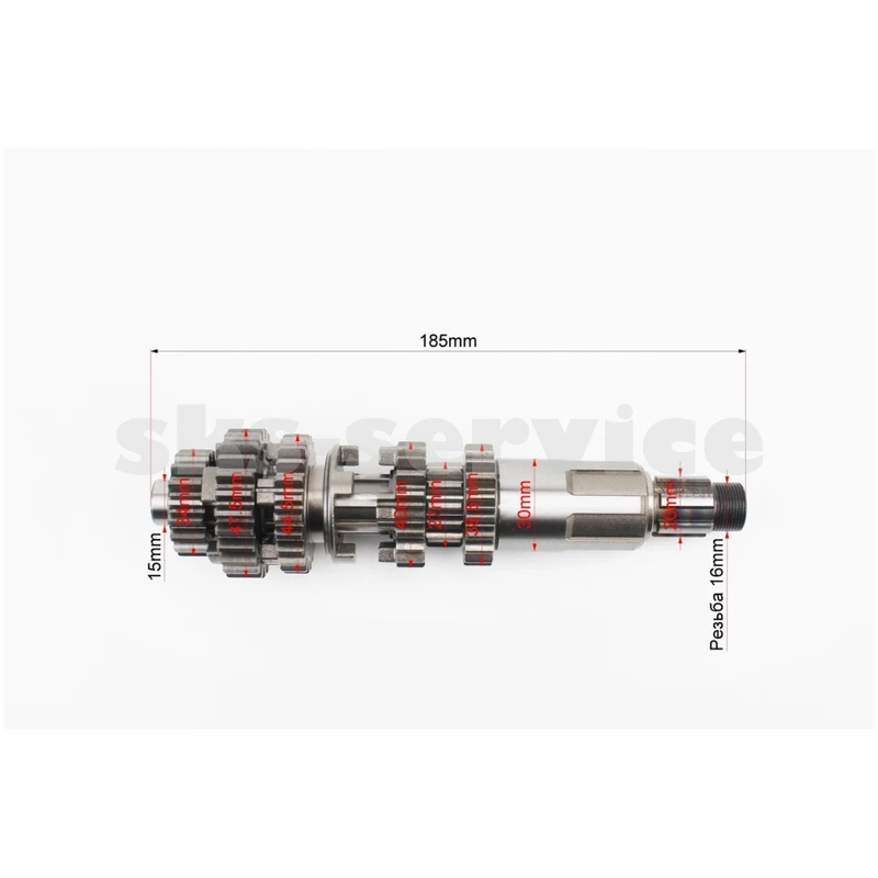 Фото 3 - Loncin LX200GY-3 Коробка передач (два вали з шестернями)