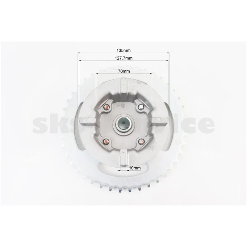 Фото 4 - Loncin LX200GY-3 Панель демпферна з підшипником + зірка 520*42 в зборі, висота посадки зірки - 45мм