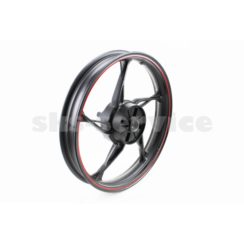 Loncin JL200-68A Диск задній литий 2,15-17, чорний з червоною смугою (вісь 15мм)