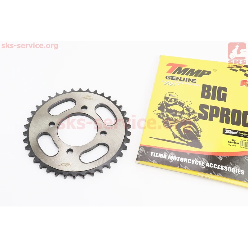 Зірка задня JD125 - 428-38Т - d=58; 4отв.*78mm гартована