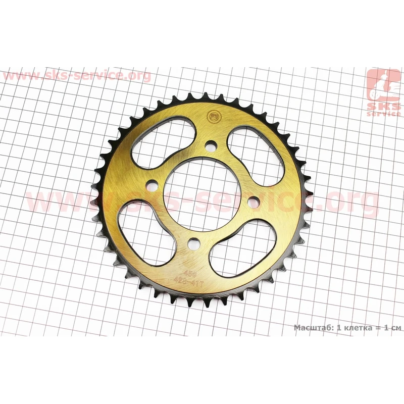 Зірка задня JD125 - 428-41Т - d=58; 4отв.*78mm гартована