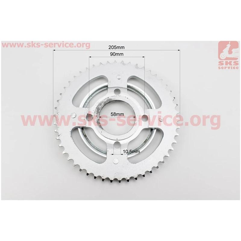 Фото 3 - Зірка задня GLPRO - 428-50T - d=58; 4відп.*90мм (V200R)