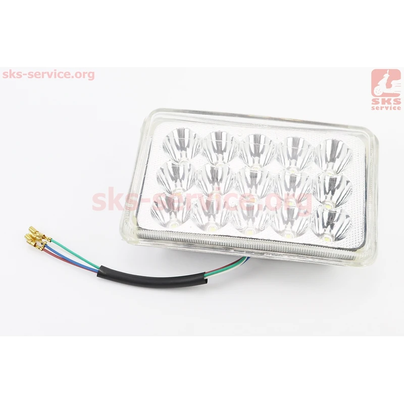 Фари квадратна передня частина 15-LED, 165x105мм, TUNING