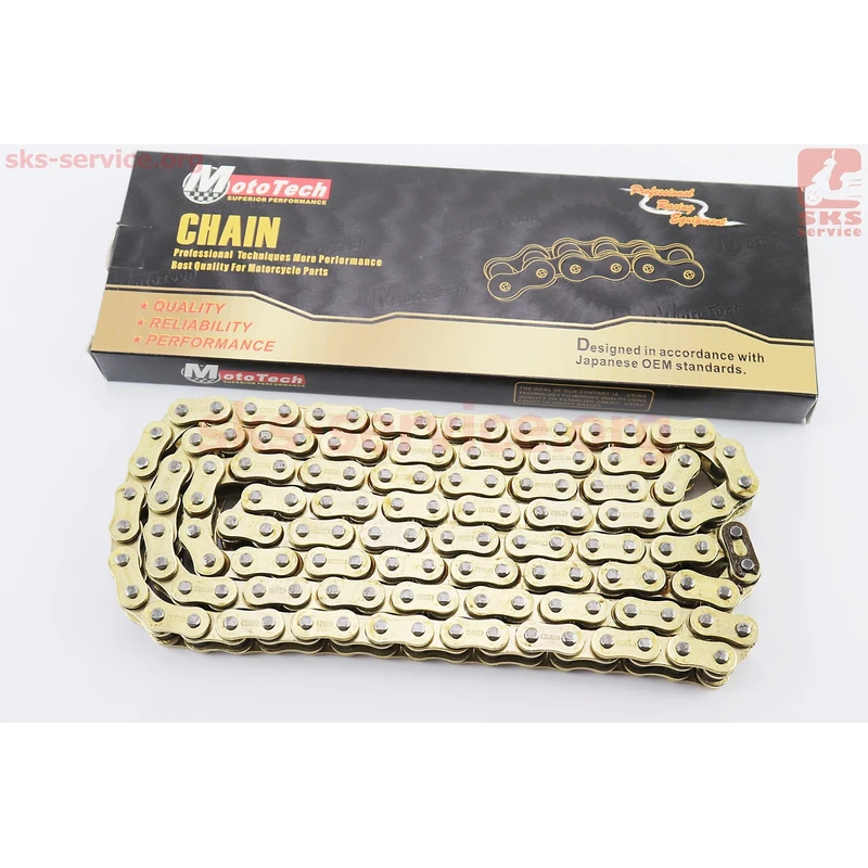 Ланцюг приводу колеса 428HO*136L GOLD (з сальниками)