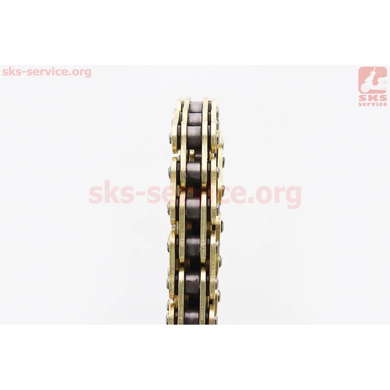 Фото 2 - Цепь привода колеса 520HS*124L GOLD (с сальниками)