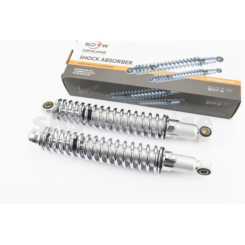 Амортизатор задній 340mm * d50mm (втулка 12mm / втулка 12mm) регулир., хром к-кт 2шт