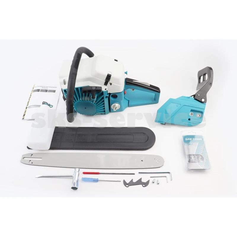 Бензопила Makita DCS 55 52cc (3,6кВт, шина 18, ланцюг 325-1,5-72зв. коло. зуб), з підкачуванням, плавний пуск, відмінна якість