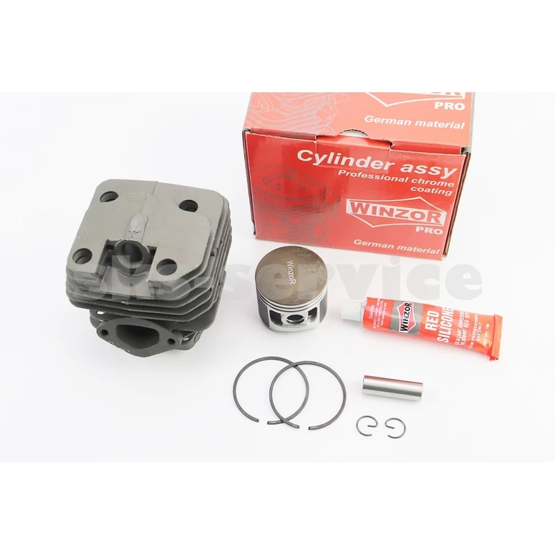Циліндр к-кт (цпг) 4500 45сс-43mm (палець 11mm) чорний+герметик, PRO SERIA, тефлонове покриття поршня