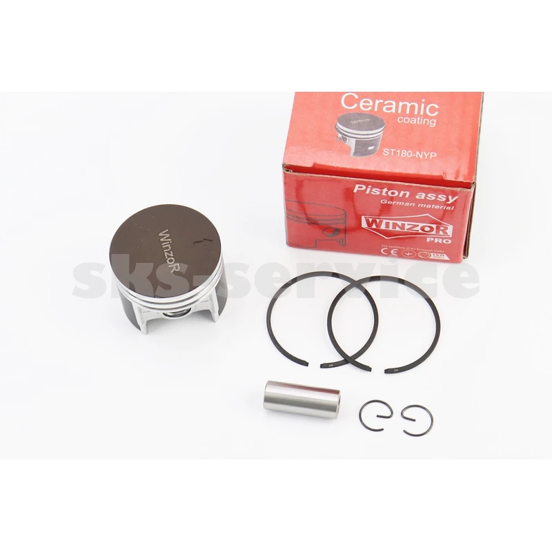 Поршень к-кт MS-180 38mm (палець 10mm), тефлонове покриття, PRO SERIA