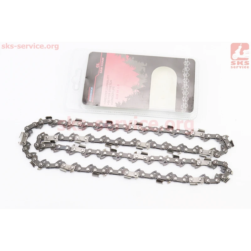 Ланцюг 3/8-1,3mm-54зв. круг. зуб (на електропилу), упаковка GoodLuck