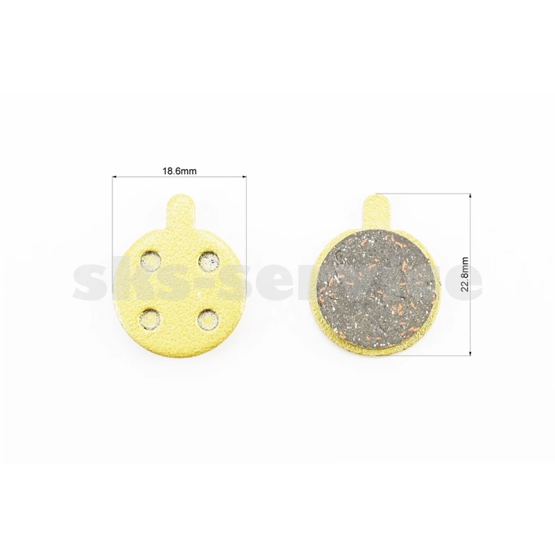 Фото 2 - Гальмівні колодки Disk-brake (Xiaomi Mijia M365 Pro, Zoom DB250,350,450,550), жовті YL-1013