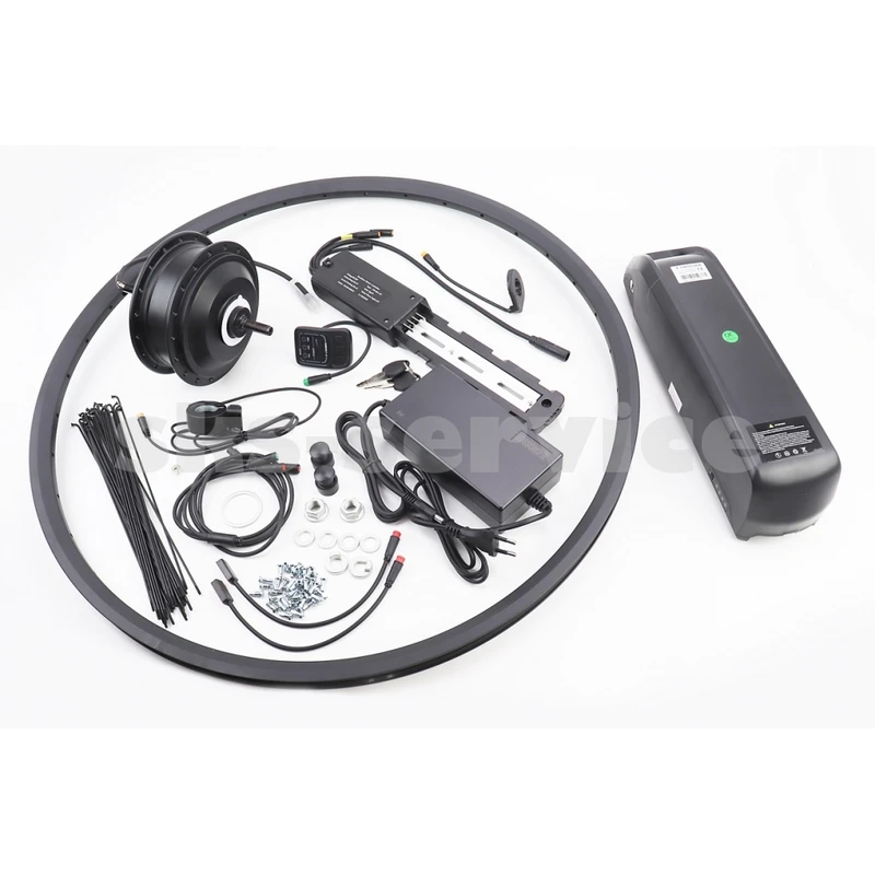 ЕЛЕКТРО-НАБІР заднього колеса 29 48V-750W, під вільнобіг, Disk-brake, крепл. гайка+батарея Li-ion 48V 15Ah, НЕ В ЗБОРІ! (електровелосипед)