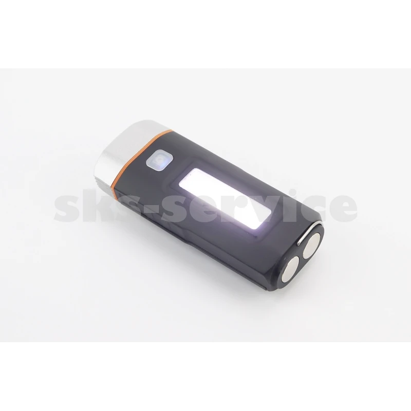 Фото 3 - Ліхтар передній 2+1 діода 500 lumen+Power Bank, Li-ion 3.7V 4000mAh зарядка від USB, вологозахисний, чорно-сірий HJ-048