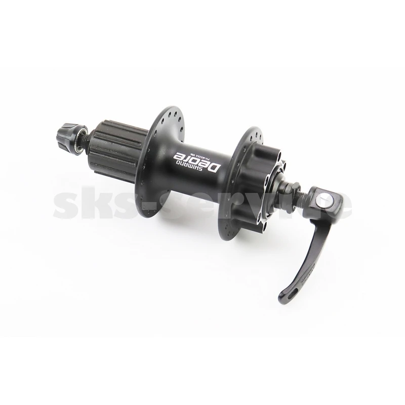 Втулка задня MTB алюмінієва 14Gx36H під касету 8-10зв, Disk-brake, кріпл. ексцентрик, чорна DEORE FH-M525A