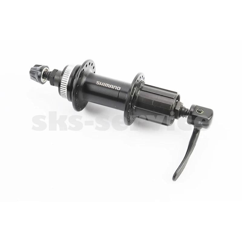 Втулка задня MTB алюмінієва 14Gx36H під касету 8-10зв, Disk-brake Center Lock, кріпл. ексцентрик, чорна FH-TX505