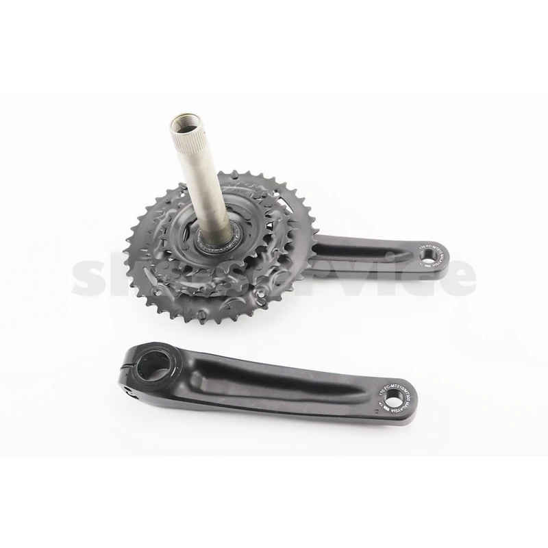Фото 2 - Шатуни Hollowtech II 170мм, 40.30.22T MTB+каретка BB-MT500, інтегрована вісь 24мм, алюмінієві, чорні ACERA FC-MT210
