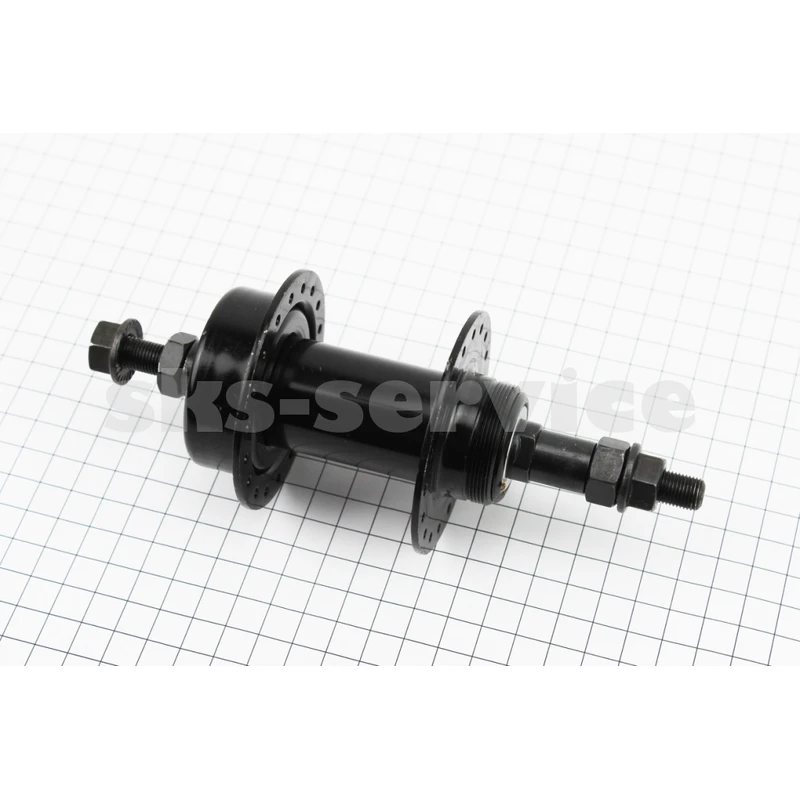 Втулка задня MTB 14Gx36H під вільнобіг, Disk-brake, кріпл. гайка чорна SF-A25R