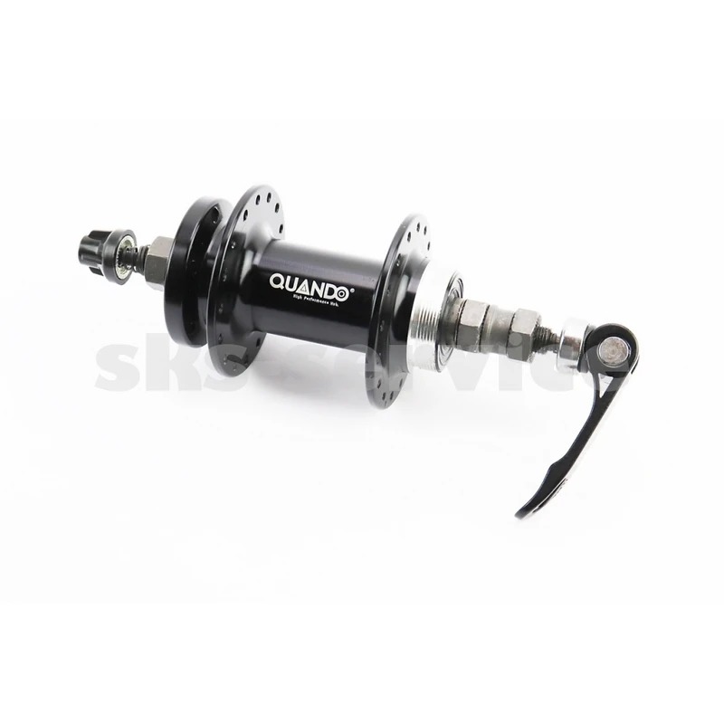 Втулка задня MTB алюмінієва 14Gx32H під вільнобіг, Disk-brake, кріпл. ексцентрик, чорна KT-TD7R
