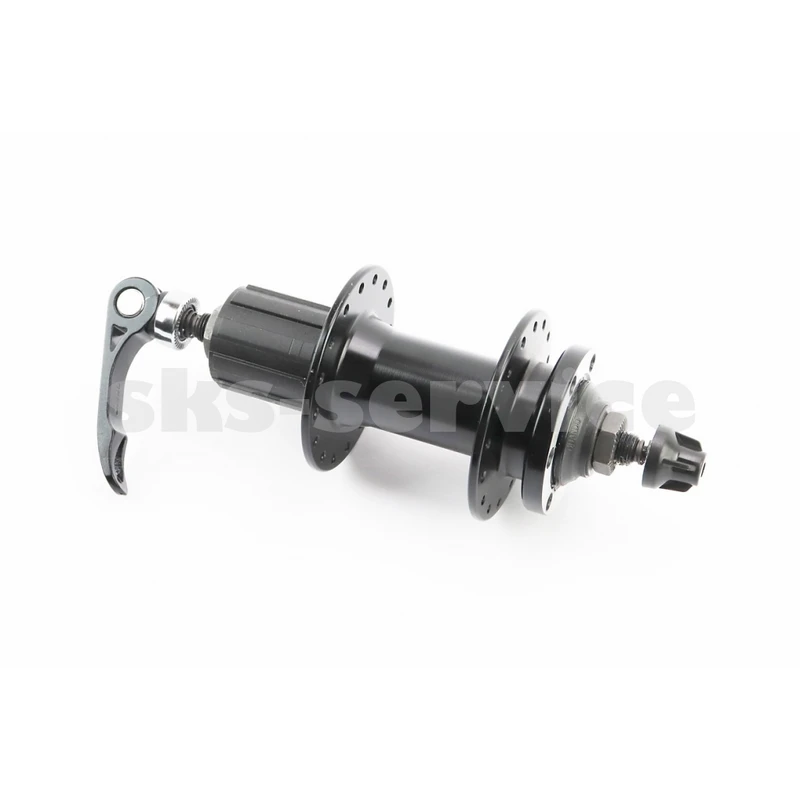Фото 2 - Втулка задня MTB алюмінієва 14Gx32H під касету 8-10зв, Disk-brake, кріпл. ексцентрик, чорна KT-MD4R