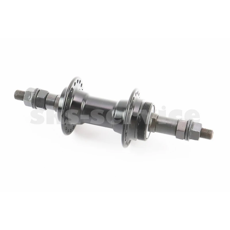 Втулка задня MTB алюмінієва 14Gx36H під вільнобіг, V-brake, кріпл. гайка, чорна FB-A201