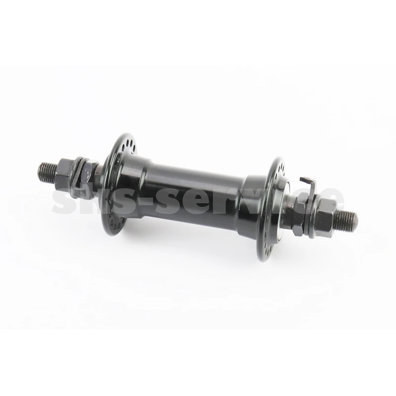 Втулка передня MTB алюмінієва 14Gx36H, V-brake, кріпл. гайка, чорна