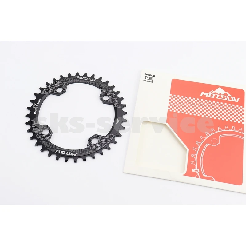 Зірка передня MTB Narrow Wide 36Т (BCD:104мм), алюмінієва, чорна