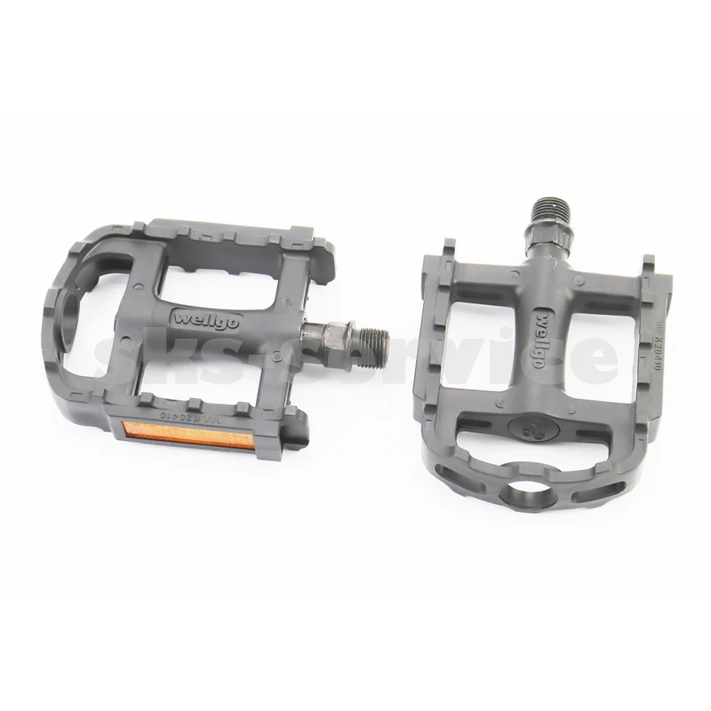 Педалі MTB 9/16 (105.5x86x23mm) пластикові, чорні LU-895DU