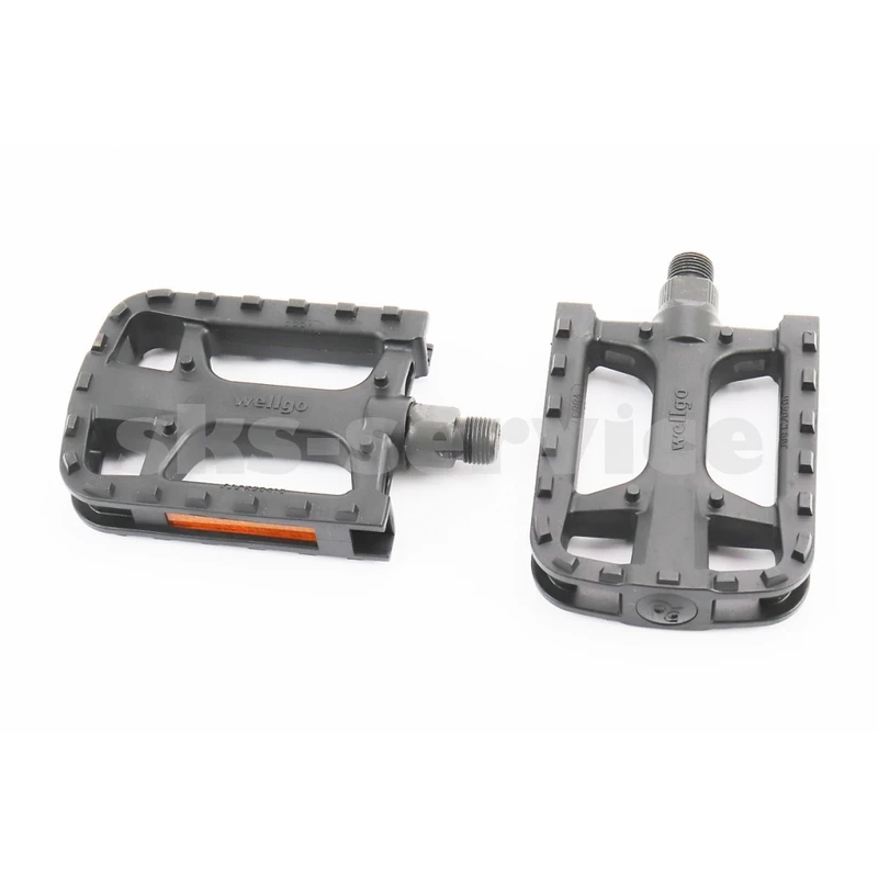 Педалі MTB 9/16 (113x78.5x23mm) пластикові, чорні LU-883DU