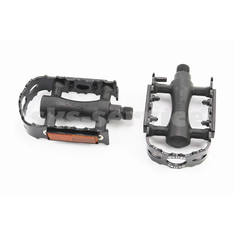 Педалі MTB 9/16 (103x63x28mm) пластико-алюмінієві, чорні LU-C3