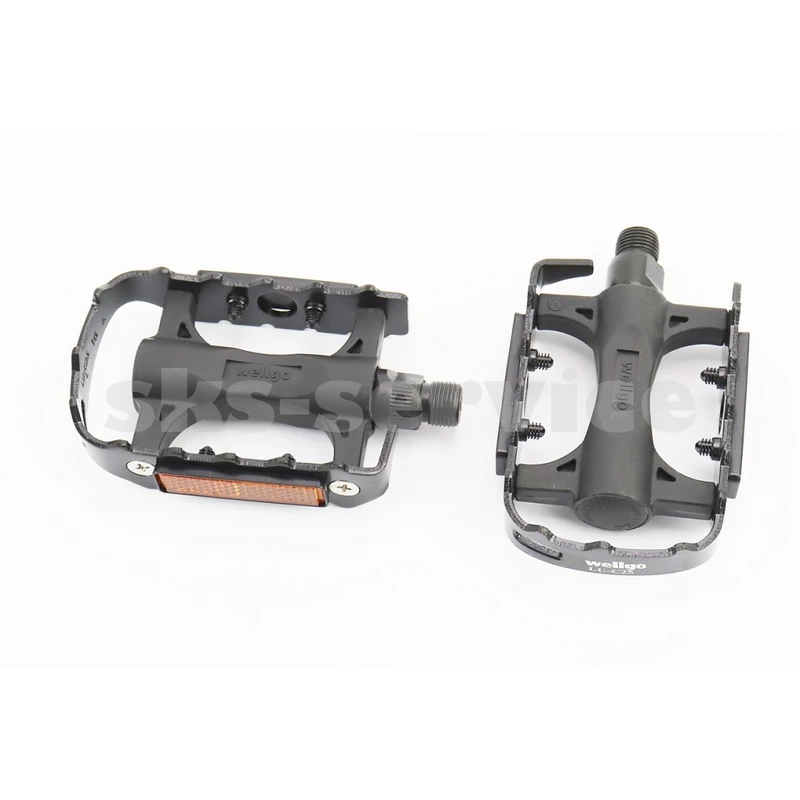 Педалі MTB 9/16 (106x64.5x28.5mm) пластико-алюмінієві, чорні LU-C25