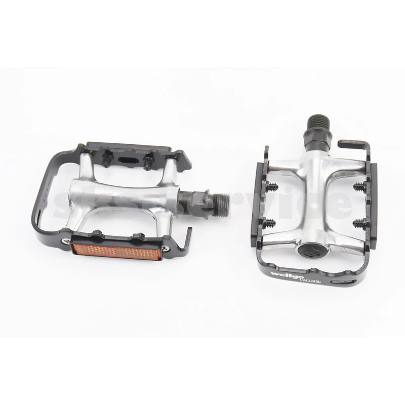 Педалі MTB 9/16 (101x71x23mm) алюмінієві, сріблясто-чорні VM248DU