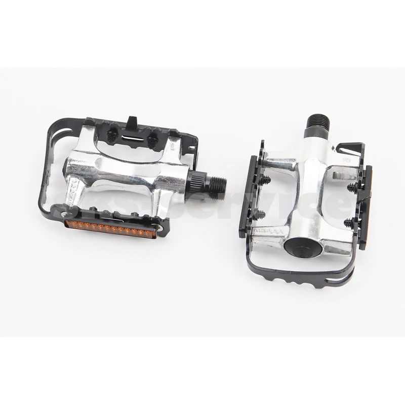 Педалі MTB 9/16 (102x62x24mm) алюмінієві, сріблясто-чорні NWL-91K