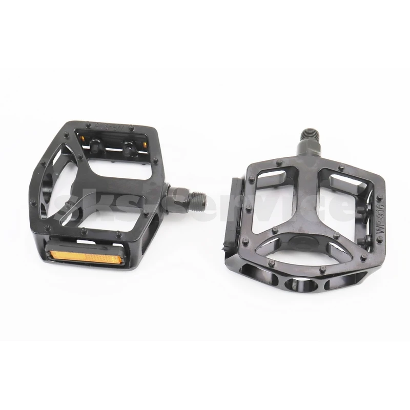 Педалі MTB широкі 9/16 (112x108x25mm) алюмінієві, чорні WP916