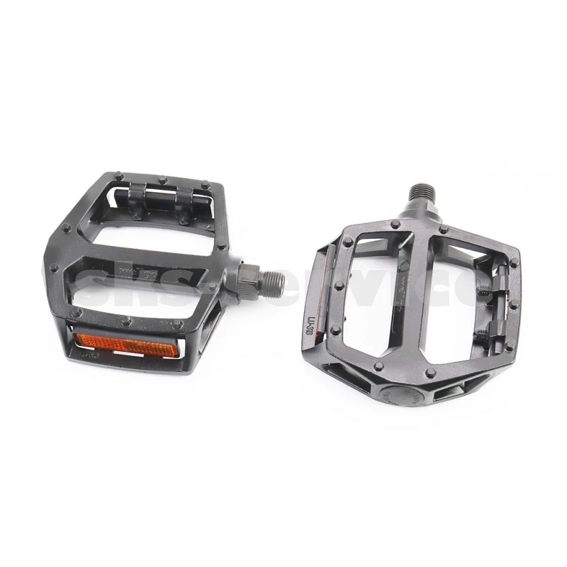 Педалі BMX 9/16 (107x105x28mm) алюмінієві, чорні LU-313