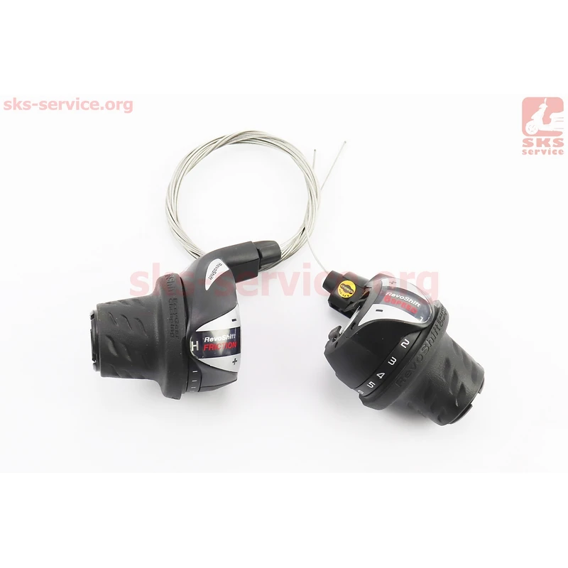 Перемикачі (грипшифт) 3x6 швидкості, чорні SL-RS 36