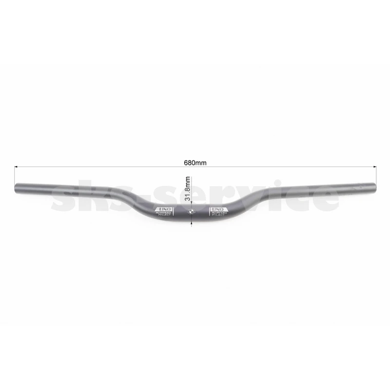 Фото 3 - Руль MTB 31,8х680мм, алюминиевый, черный HB-RB11L