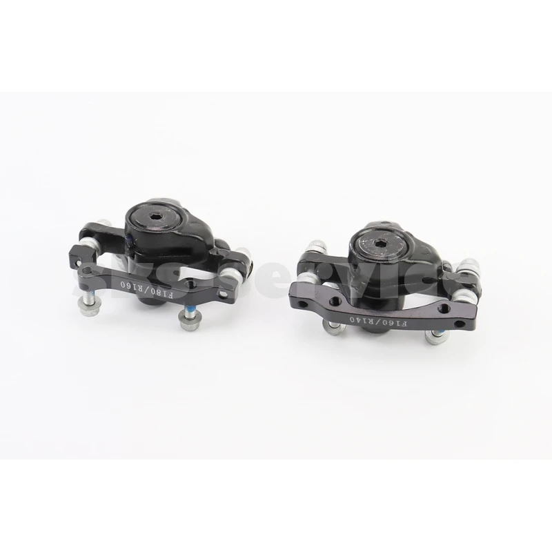 Фото 2 - Гальмо Disk-brake переднє (F160/R140мм)+заднє (F180/R160мм), диски 160мм, кріпл. 6 болтів, чорні DX-2018