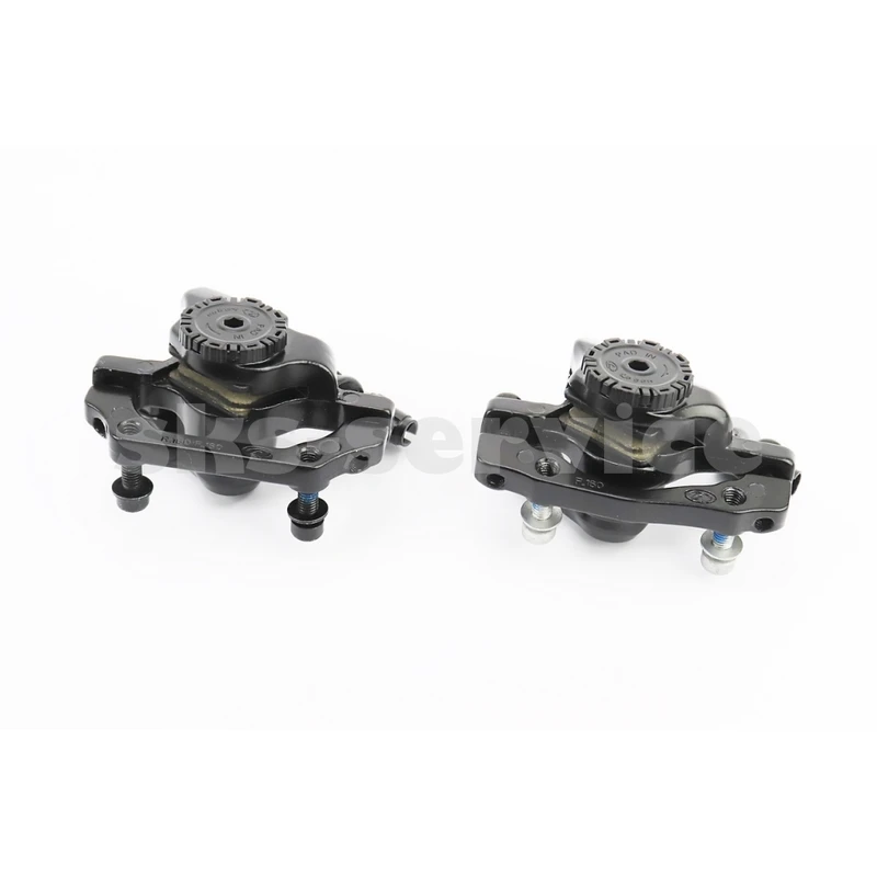 Фото 2 - Гальмо Disk-brake переднє (F160/R140мм)+заднє (F180/R160мм), диски 160мм, кріпл. 6 болтів, чорні DX-2005