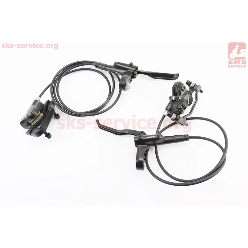 Гальмо Disk-brake гідравлічне переднє 800мм (F180мм)+заднє 1400мм (F180/R160мм), чорне BR-MT200