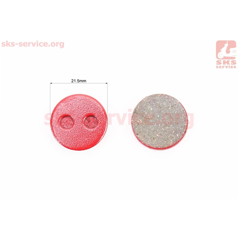 Фото 2 - Тормозные колодки Disk-brake (Xiaomi Mijia M365, Wiggle Voxa MD35), красные YL-1005