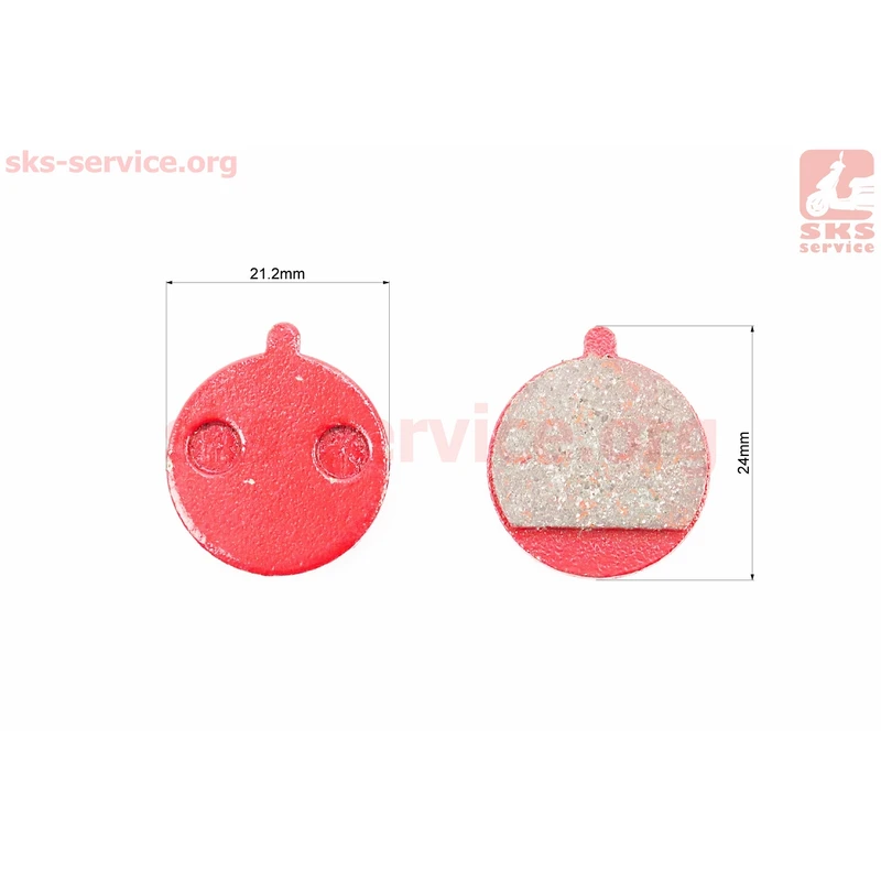Фото 2 - Гальмівні колодки Disk-brake (Xiaomi Mijia M365 Pro, Kugoo M4, M4 Pro), червоні YL-1063