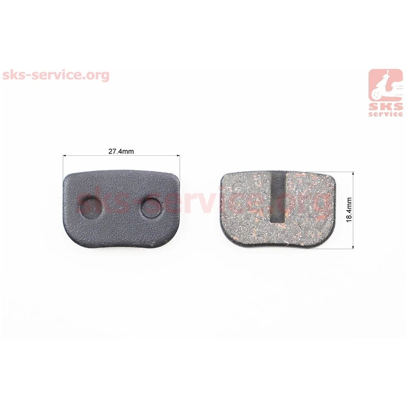 Фото 2 - Гальмівні колодки Disk-brake (Avid 79cc, Mini Bike Rear, MBX10, Motovox, ATV), чорні YL-1003