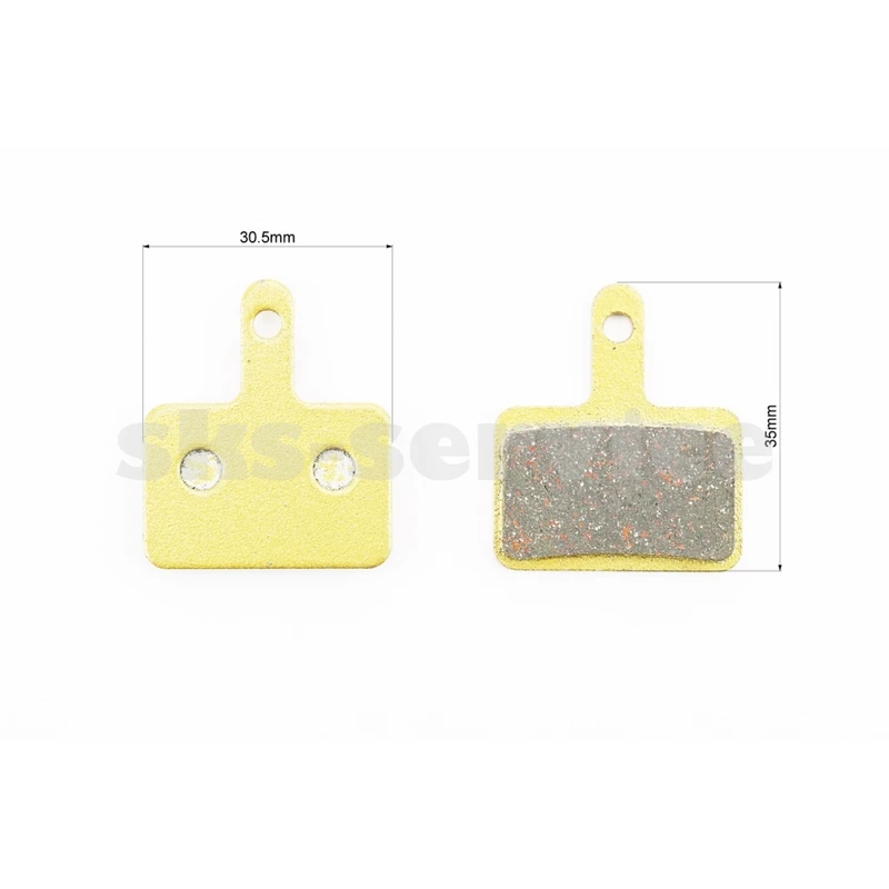 Фото 2 - Гальмівні колодки Disk-brake (Shimano BR-M416,575,495,486,485,446,445,395,375), жовті YL-1001