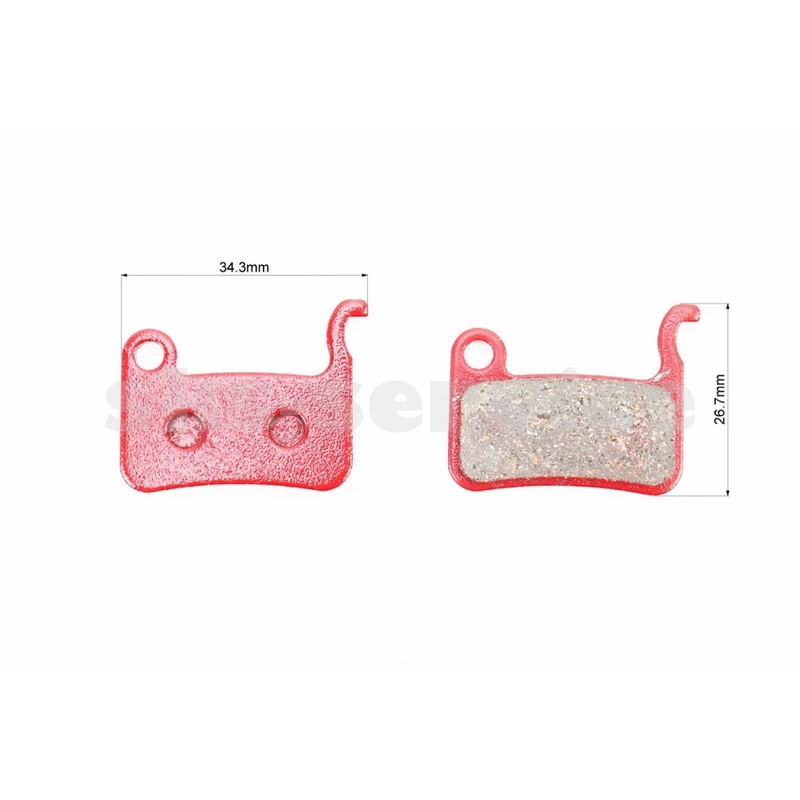 Фото 2 - Гальмівні колодки Disk-brake (Shimano LX BR-M655,765,775, XT BR-755,965,966,975, XTR M965/966, Saint M800), червоні YL-1015